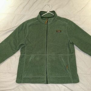 LlBean Men’s Fleece Jacket Green